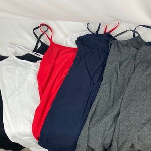 Assorted layering tanks cami very stretchy plus size gray 3XL